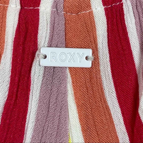 Roxy Rainbow Stripe Elastic Waist Flowy Shorts NWT Size S - Picture 5 of 7